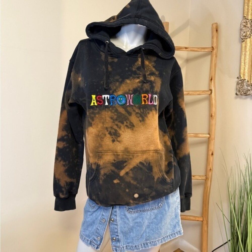 Astroworld Tie-Dye Hoodie Travis Scott "Wish You Were Here" Back Print Tie Die O
